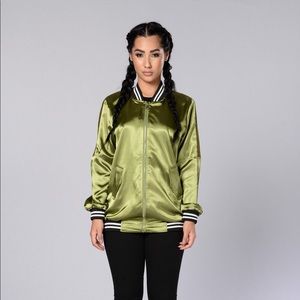 Green Bomber Jacket